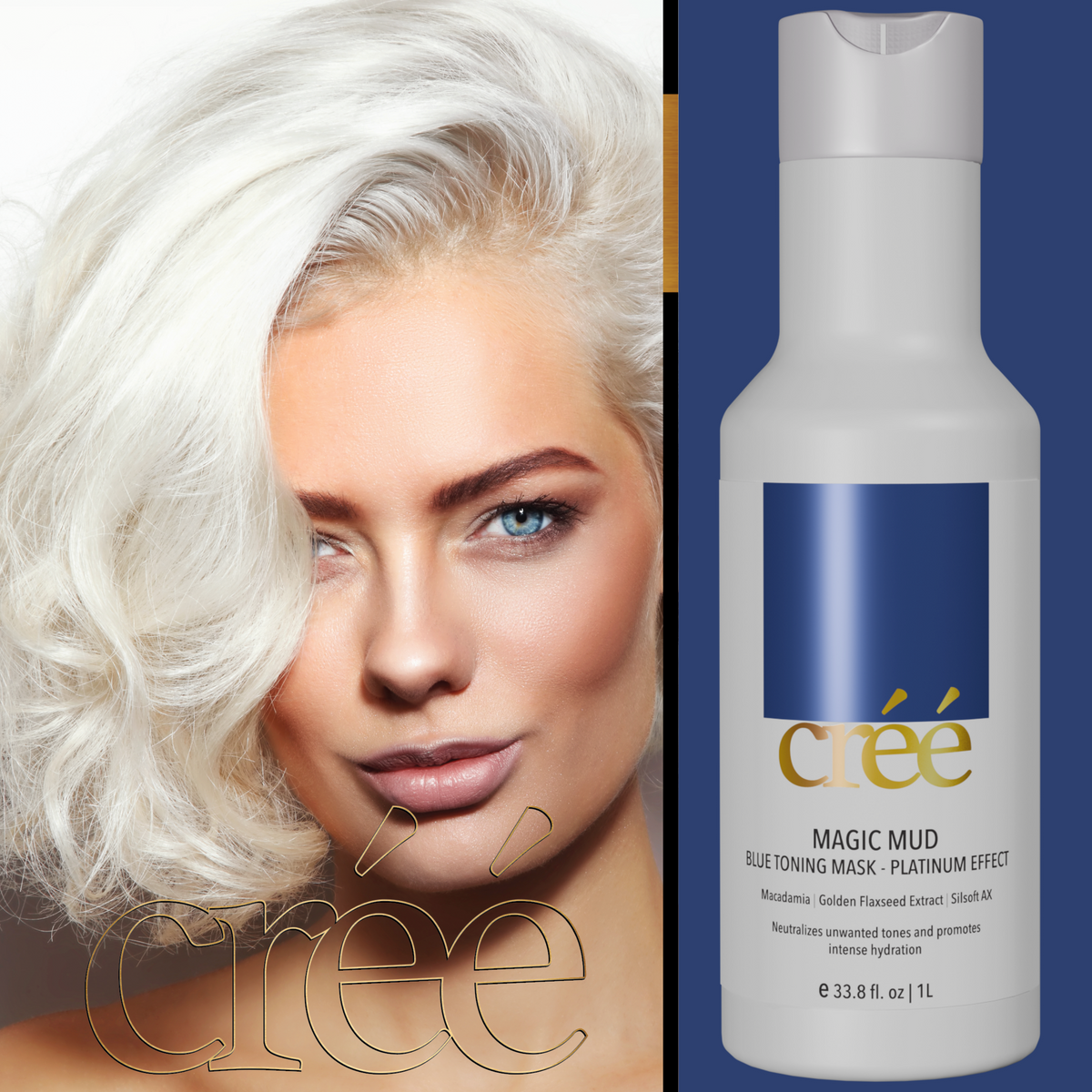 Cree Magic Mud Blue Toning Mask Platinum Effect Blue Toning Mask Platinum Effect