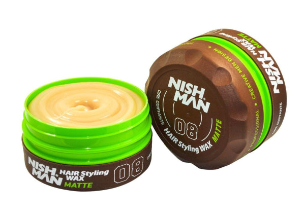 NISHMAN HAIR STYLING WAX 150ml MATTE 08