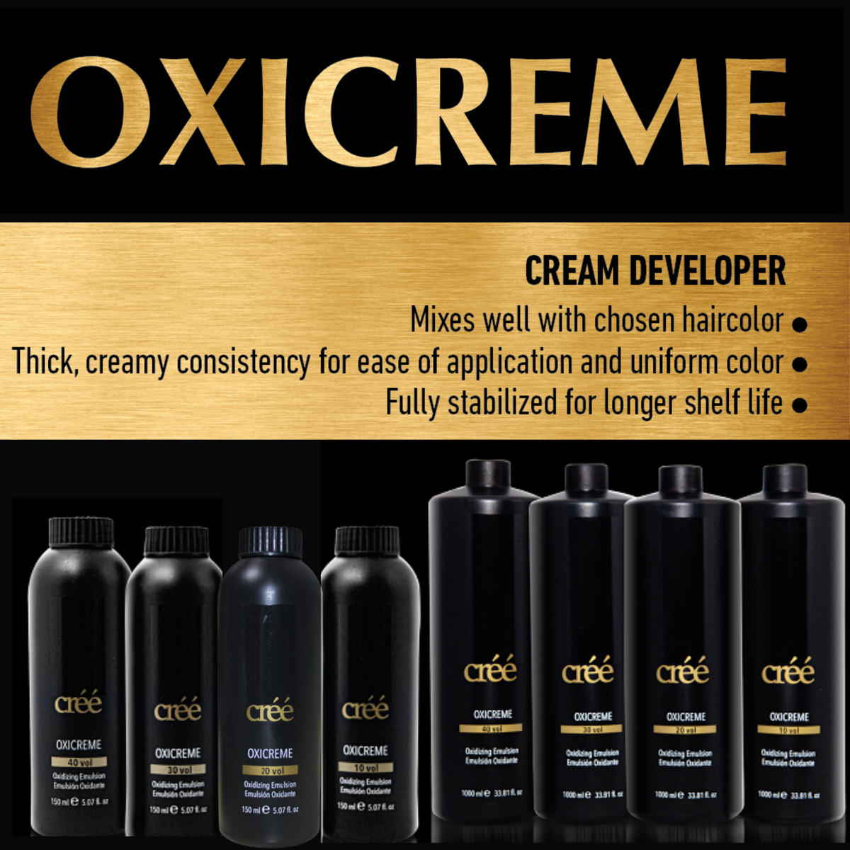 Cree Oxicreme 1000ml Oxy 10 Vol