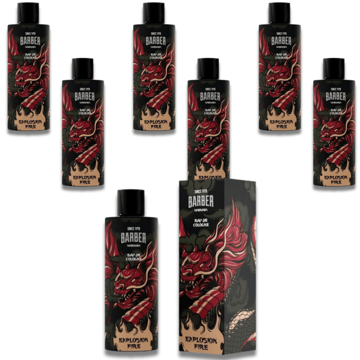 Marmara Multipack Cologne 16.9 Oz Explosive Fire BC-500-DRG - BarberSets