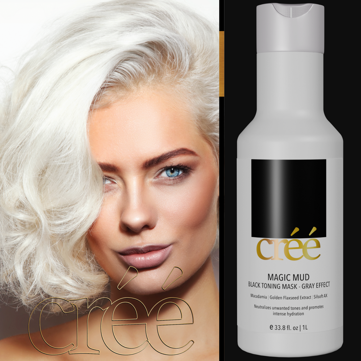 Cree Magic Mud Black Toning Mask Gray Effect Black Toning Mask Gray Effect